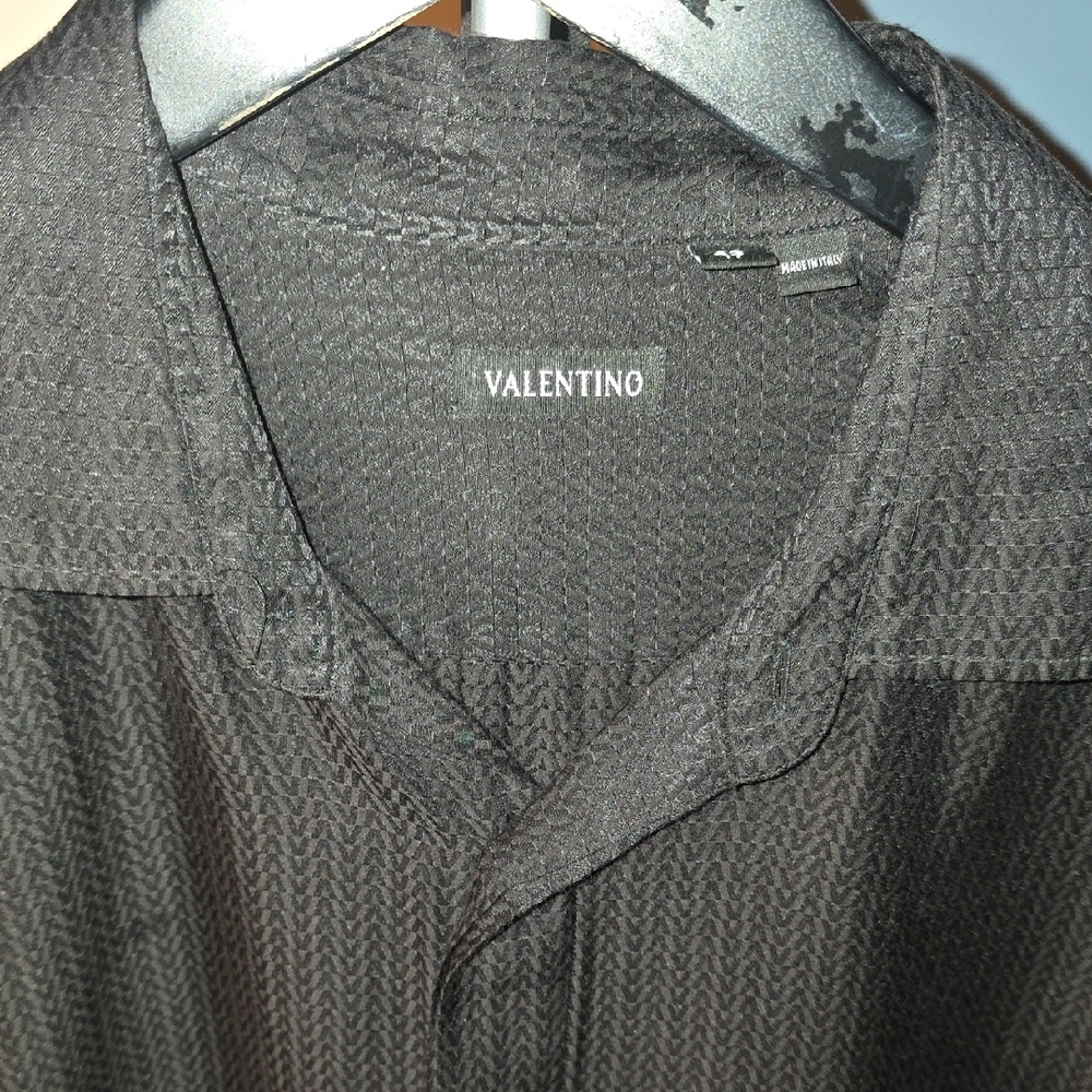 Valentino Black Textured Shirt